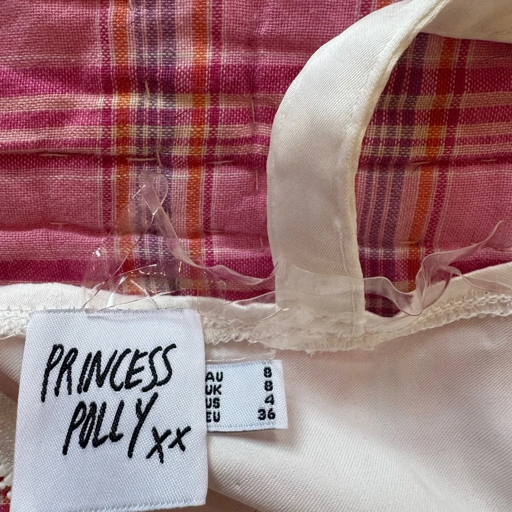 Princess Polly Cream Satin Top - Picture 2 of 2